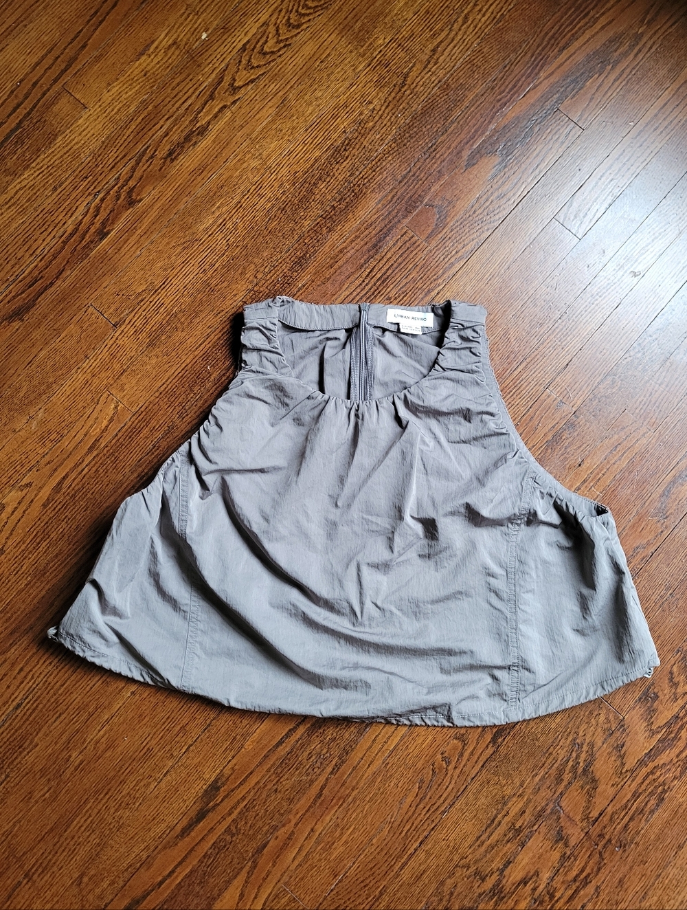 Urban Revivo Womens Size XL Grey Cropped Tank Top Summer Casual